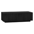 47.5-Inch Rectangular Coffee Table, Plinth Base, Wood-Look MDF Finish