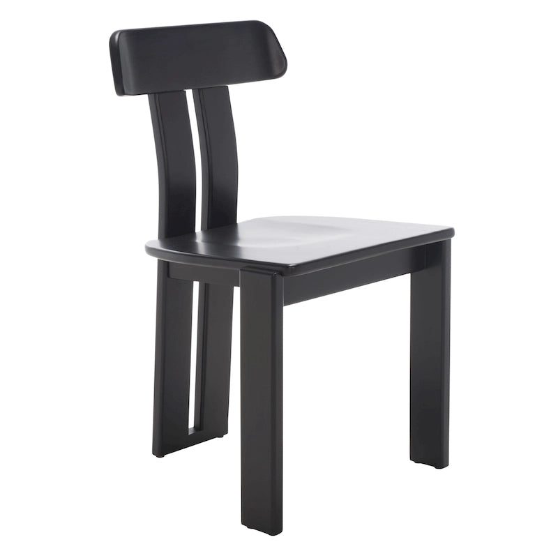Mid-Century Retro Wood Dining Chair, Tripod Base, 19W x 19D x 32H Inches
