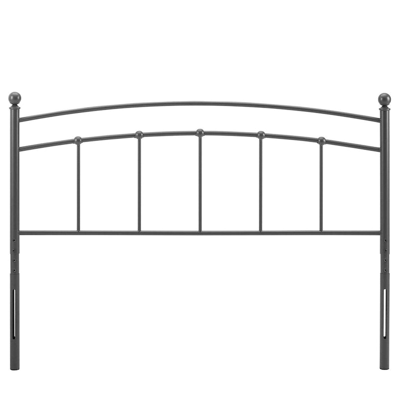 Twin Metal Headboard, Arched Farmhouse Style, 7 Height Positions