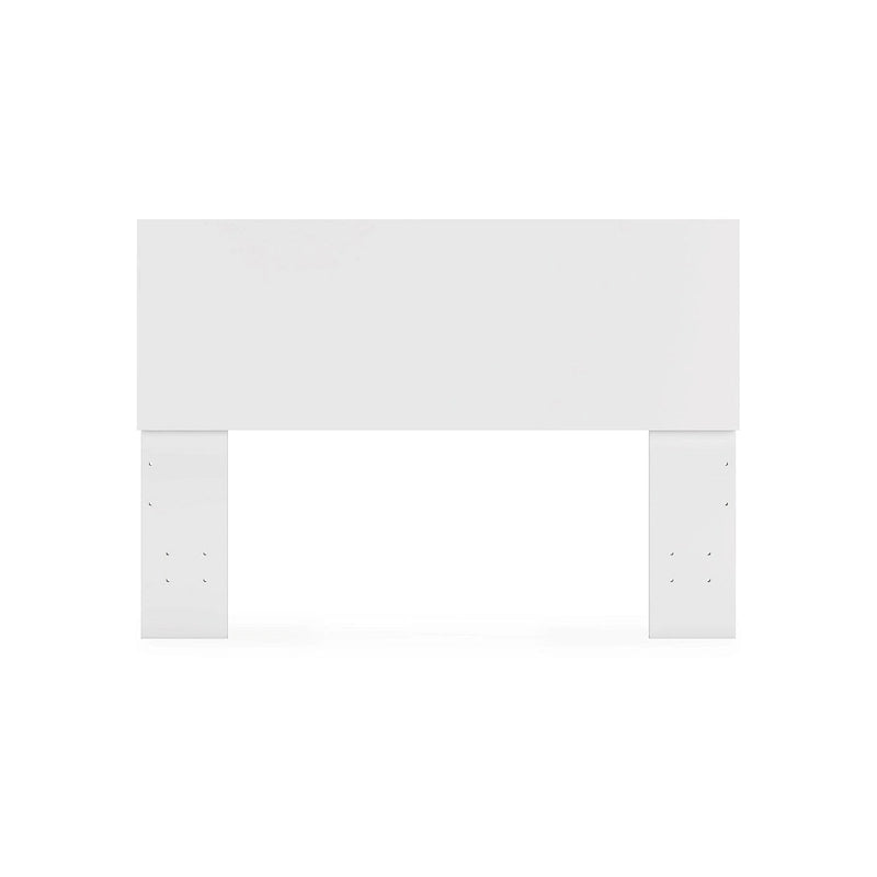 White Panel Headboard with Adjustable Height, Engineered Wood