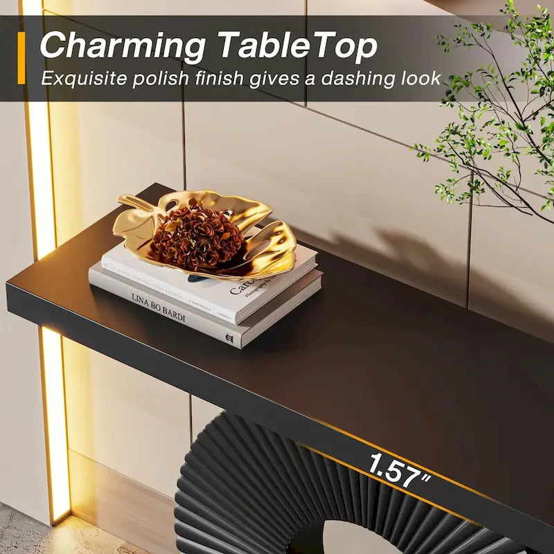 40 inches Modern Console Table Entryway Sofa Accent Table for Living Room
